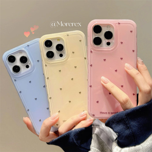 简约纯色爱心多巴胺适用苹果16手机壳情侣新款iPhone15promax女款闺蜜14pro小众防摔12硅胶全包保护套软壳男