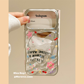 MoreRex 小众ins彩色星星涂鸦电镀镜面适用苹果17手机壳iphone16promax新款 15pro日韩14防摔保护套13创意17女