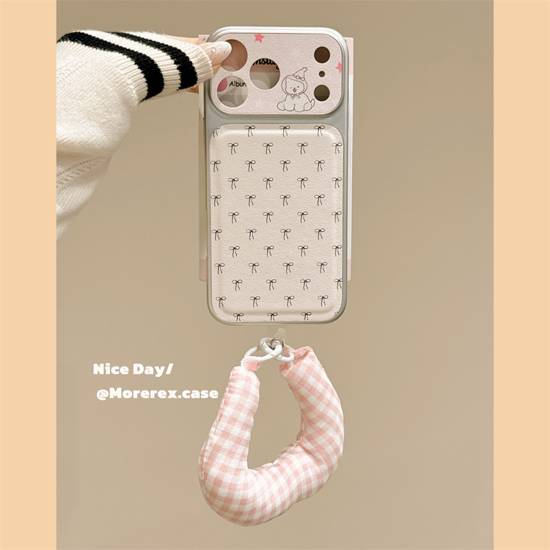 MoreRex皮质小香风蝴蝶结狗狗适用苹果17手机壳iphone16promax新款17pro软手提14防摔保护套13全包15女款可爱,3C数码配件,手机保护套/壳,淘宝优惠券,粉丝福利购,淘宝优惠卷