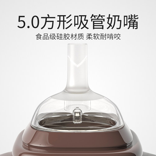 吸管嘴十字孔奶嘴大宝宝防呛