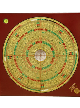 铜之心电木罗盘中式通用