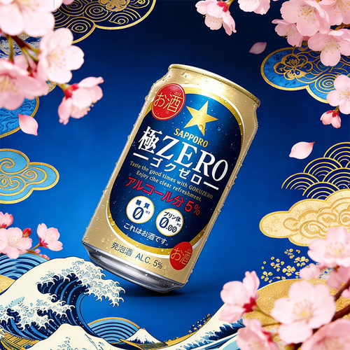 【9月产】三宝乐札幌SAPPORO极零ZERO无糖无嘌呤啤酒日本原装进口