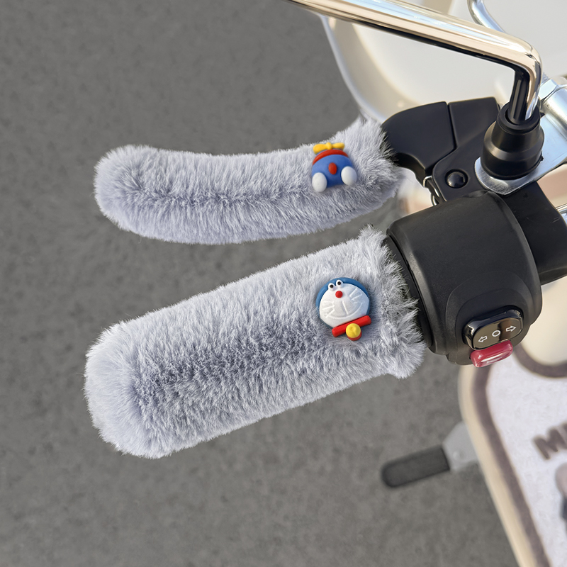 贝嘉曼冬季毛绒保暖电动车手套