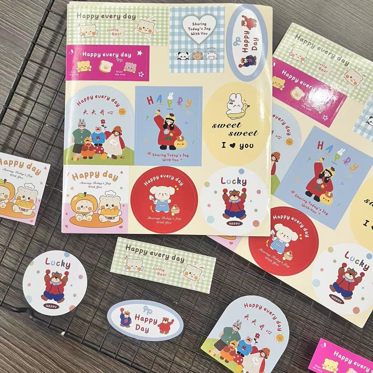 烘焙贴纸定制甜品面包装带可爱ins风好看的封口贴私房手作零食曲奇饼干雪花酥罐贴画奶茶咖啡饮品自粘不干胶