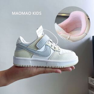 秋冬季 2025新款 男童运动鞋 女童低帮板鞋 儿童鞋 宝宝二棉鞋 子小白鞋