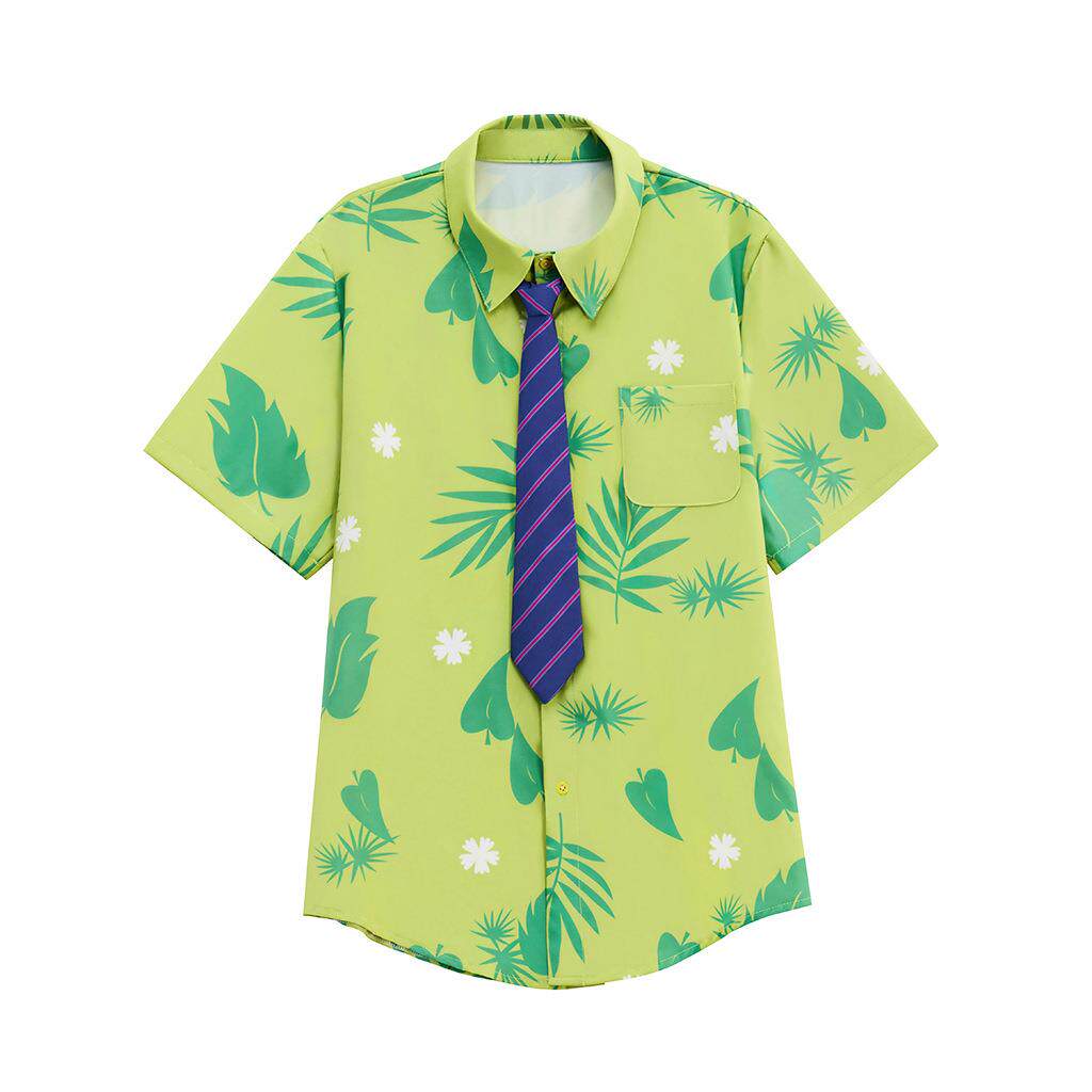 疯狂动物城狐狸男衬衫套装成人狐狸尼克夏天演出服装cos服