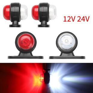 24V货车边灯卡车边灯双色灯 跨境供应ebay亚马逊小双面信号灯12V