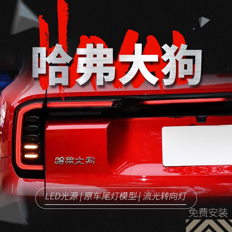 适用于20-22款长城哈弗大狗贯穿式尾灯改装LED行车灯流水转向灯