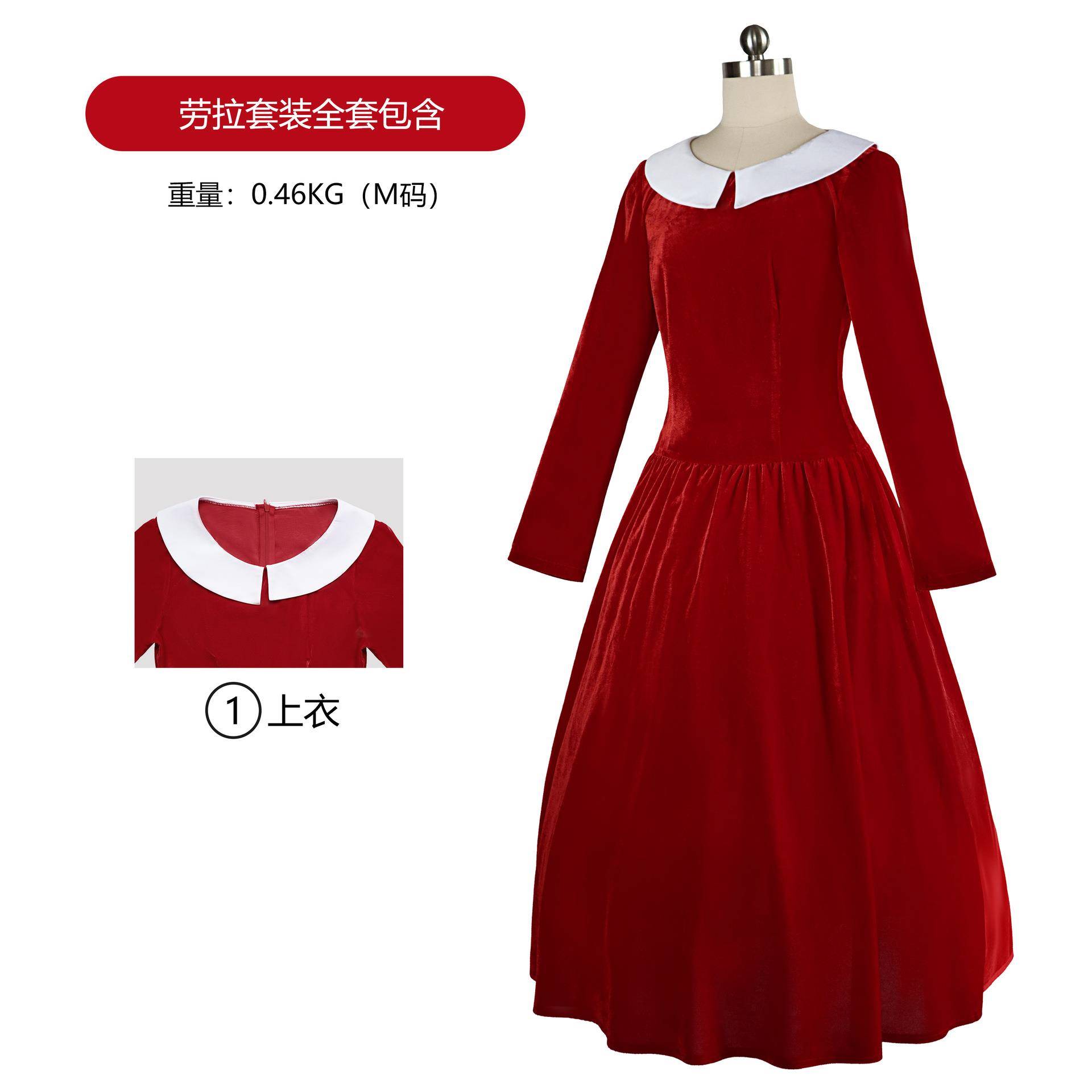 万圣节恶灵附身cos服劳拉恐怖游戏同款服装万圣节圣诞节演出服