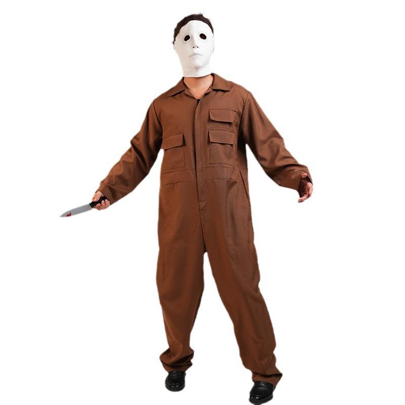 万圣节成人工装服装恐怖杀手服装舞台表演服COS服装跨境分销