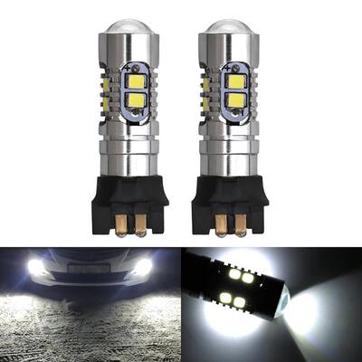 汽车LED转向灯 PW24W 2323 10SMD 10W防雾灯 白光解码