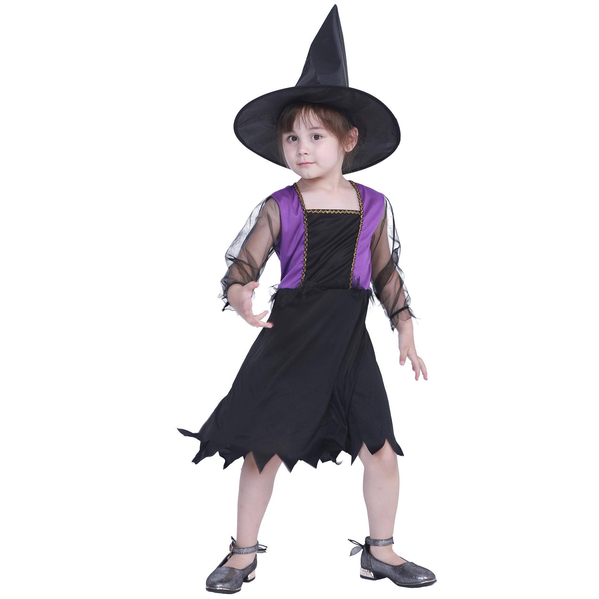 亚马逊wish跨境供应万圣节服装小巫婆表演套装Halloween服装