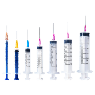 医用无菌一次性螺旋口注射器5/1ml/2/10/一毫升打针筒针管带针头