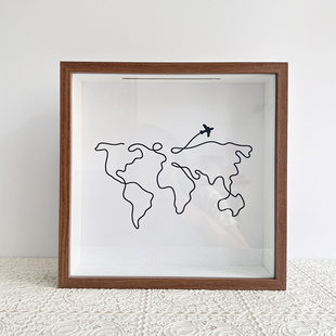 时光碎片画框旅行相框车票机票演唱会门票收纳盒电影票票根收藏框