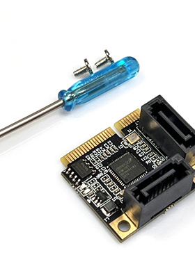 迷你MINI PCI-E转SATA3.0扩展卡硬盘接口祥硕ASMEIDA主控ASM1061