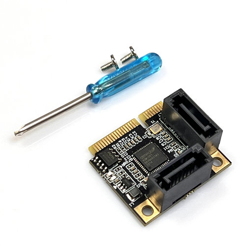 迷你MINI PCI-E转SATA3.0扩展卡硬盘接口祥硕ASMEIDA主控ASM1061