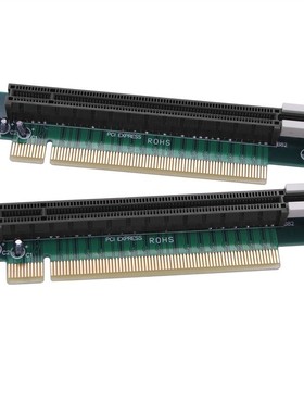 PCI-E转接卡164P 测试专用座PCI-E 16X显卡卡槽90度延长保护 转向