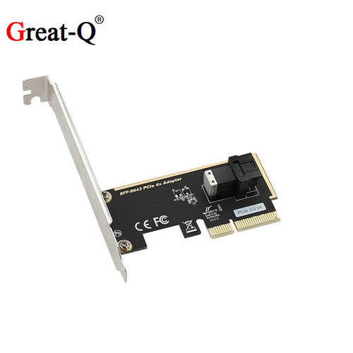 高速PCIe3.0X4转U.2扩展卡SFF8643接口NVMeSSD固态硬盘转接卡