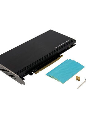 PCI-E X16转4个NVME M.2固态硬盘盒SSD电脑插槽PLX8747芯片 RAID