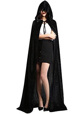 cosplay丝绒保暖长披肩斗篷连帽