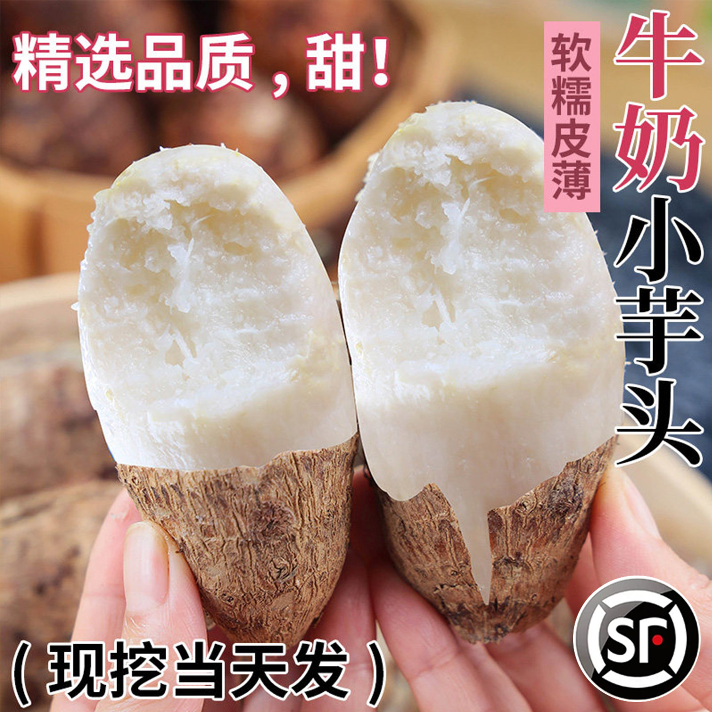 新鲜现挖牛奶小芋头软糯蔬菜