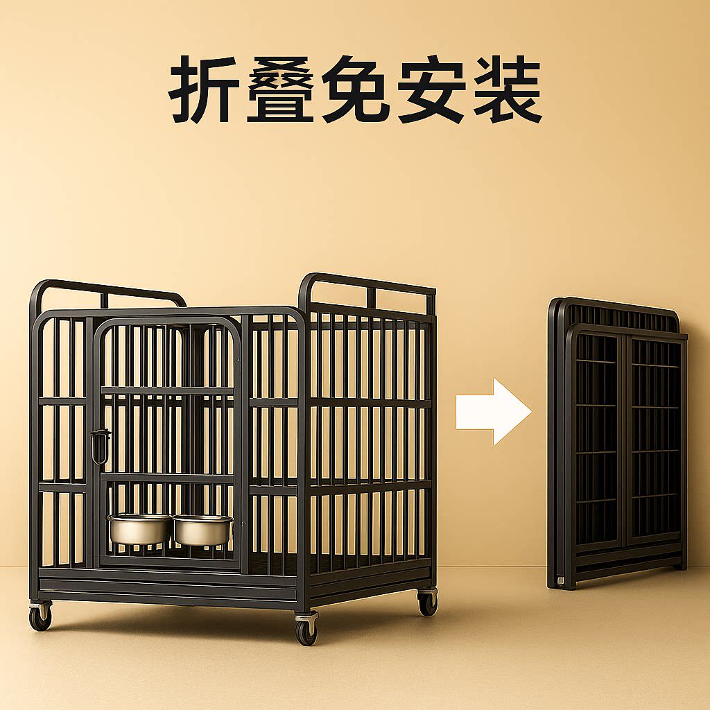 狗笼子中型犬大室内可折