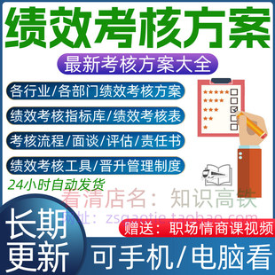 绩效考核方案企业薪酬管理公司薪资激励系统绩点工作表格工具资料