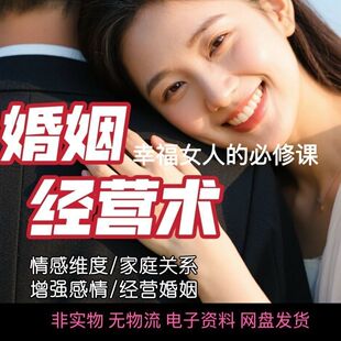 婚姻经营视频教程夫妻关系婚后矛盾相处之道幸福和睦家庭课程