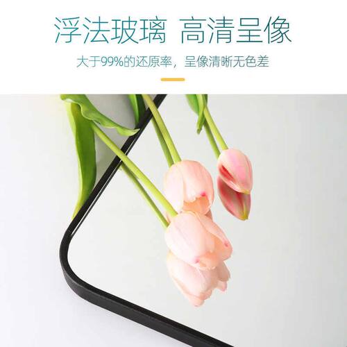 全身镜穿衣镜大尺寸圆角服装店家用卧室挂墙落地家具