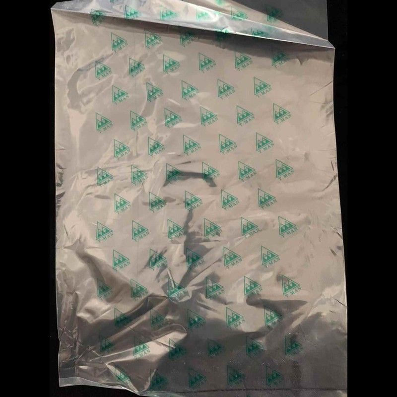 pe平口高压袋印刷环保标志警告语防窒息透明塑料袋带透气孔30*40