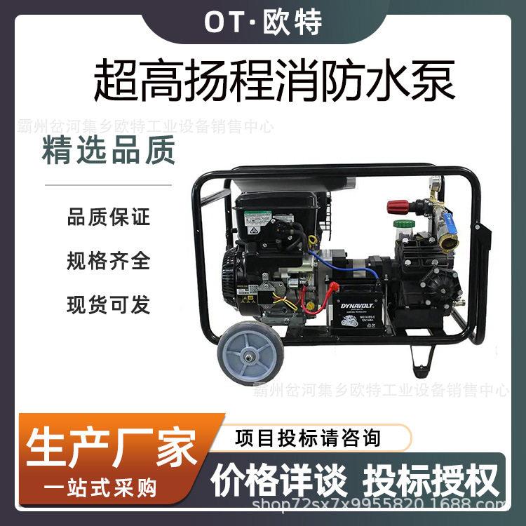 国债项目消防水泵重型车载森林消防隔膜水泵四冲程汽油机灭火泵