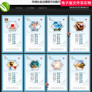 市域社会治理现代化智慧城市网格化服务市域治理标语社会治理素材