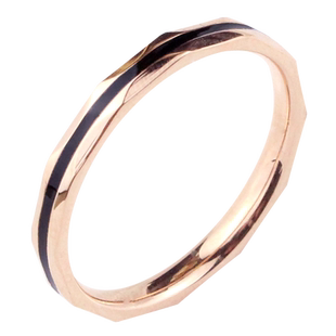 黑条食指戒指女ins潮流时尚简约个性轻奢小众设计精致指环装饰品