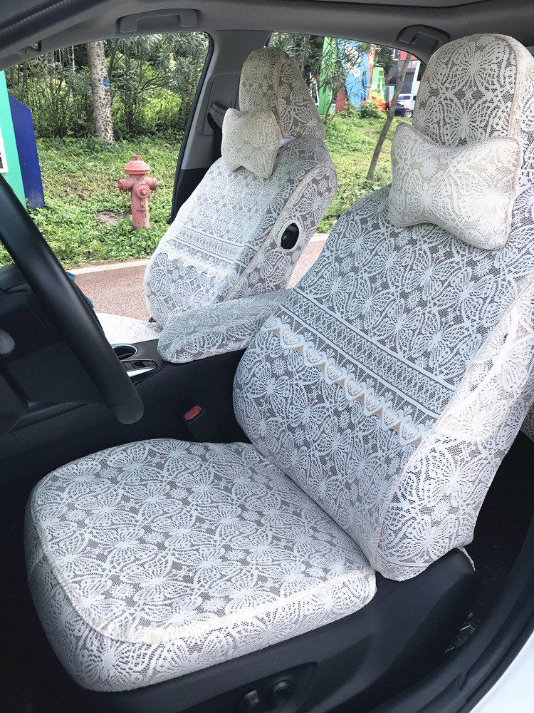 定做新款奥迪A3/A4L/Q5/A6L/Q2/Q7/Q3全包围蕾丝汽车座套专用坐垫