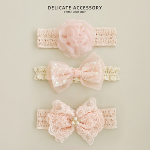 女童超萌发箍可爱胎帽婴幼儿护囟门帽儿童甜美蝴蝶结发带2026新款