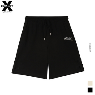 宽松休闲短裤 100%棉男女情侣同款 X预售新款 X1C2QL202171 hardy