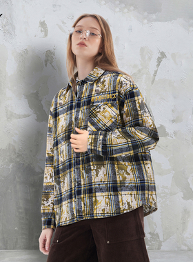 Ed Hardy X新款刺绣LGOG潮流男女同款外穿长袖衬衫X1C2V0123168