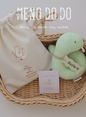 Mengdodo 蛇年宝宝手抓摇铃婴儿有声音安抚玩具抓握训练新生礼物