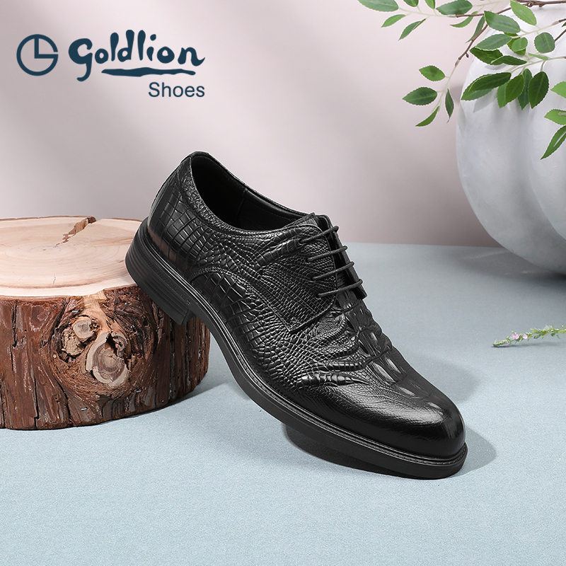 金利来男鞋正装皮鞋耐磨防滑德比