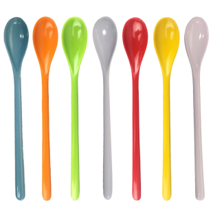 小勺子特小号精致迷你咖啡勺家用调料勺甜品勺子调味勺塑料密胺勺