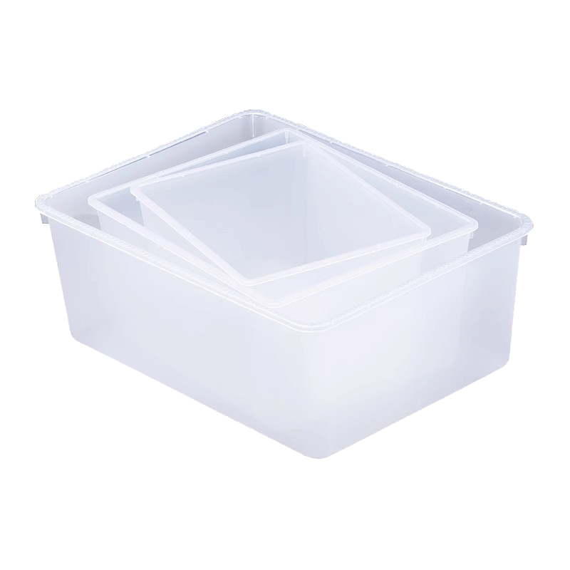 亚克力透明盒麻辣烫选菜盆塑料盒长方形厨房零食展示柜收纳筐商用