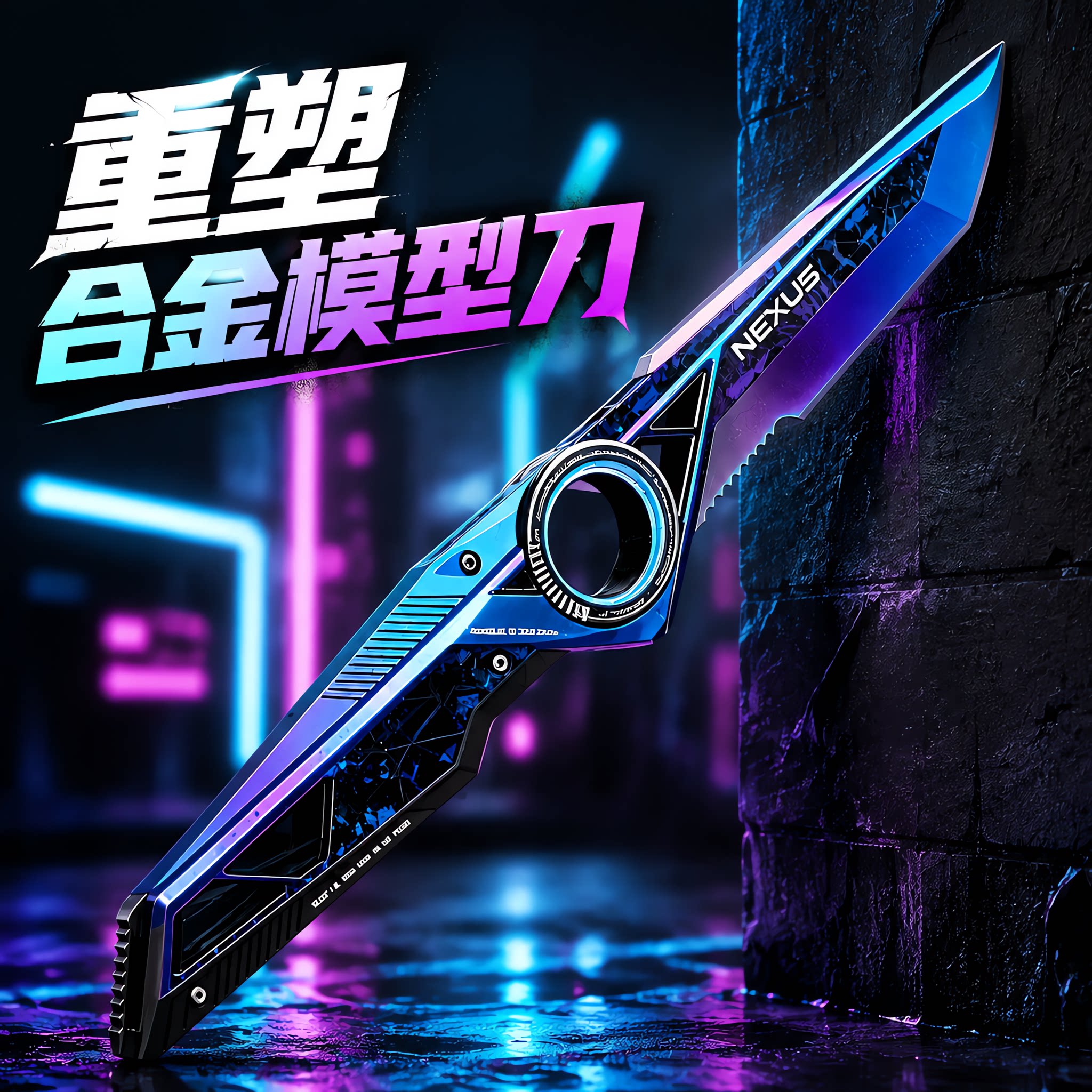 三角洲重塑刀皮游戏周边S11模型图片