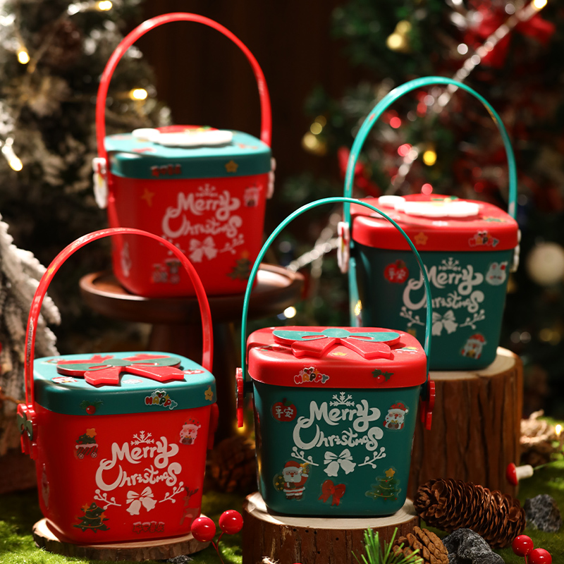 杜格沃圣诞糖果饼干包装盒苹果桶