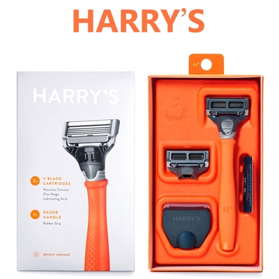 美国Harry s手动剃须刀德国5层刀片男士专业刮胡刀原装进口套装