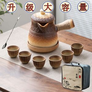 整套茶具罐罐壶烤火炉套装壶大容量带盖烤奶茶可干烧陶壶围炉煮茶