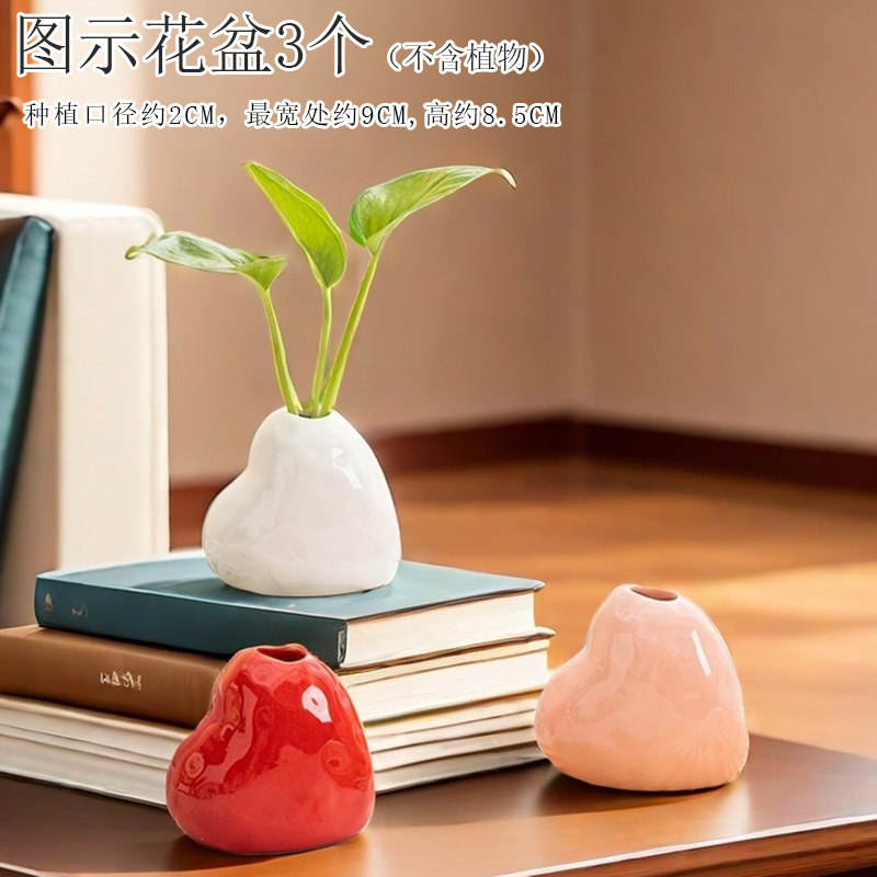 水培花盆陶瓷盆栽植物个性绿萝铜钱草简约创意桌面摆件装饰植物