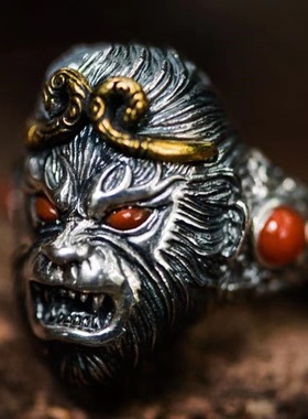 嘻哈潮流霸气食指开口指环