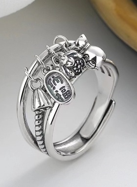 开口可调节简约创意食指环