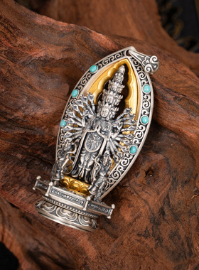 国风潮铜镀银手工饰品