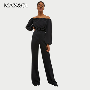 MAX&Co.秋冬缎面连体裤 7244033003001